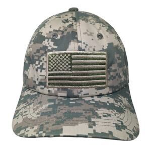 USA Flag Slideback Baseball Cap Multicolor One Size Adjustable Patriotic IIN